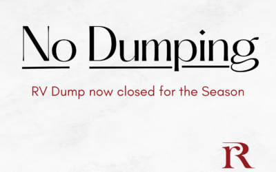 RV Dump closed for the season